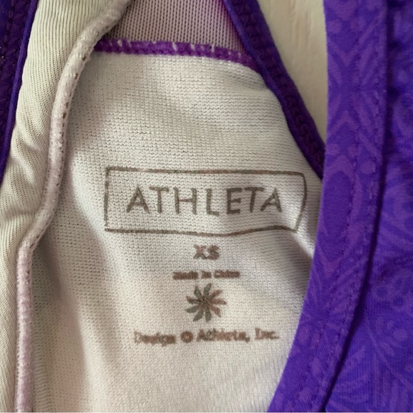 Athleta energy bright purple medallion print tank top - Picture 3 of 6